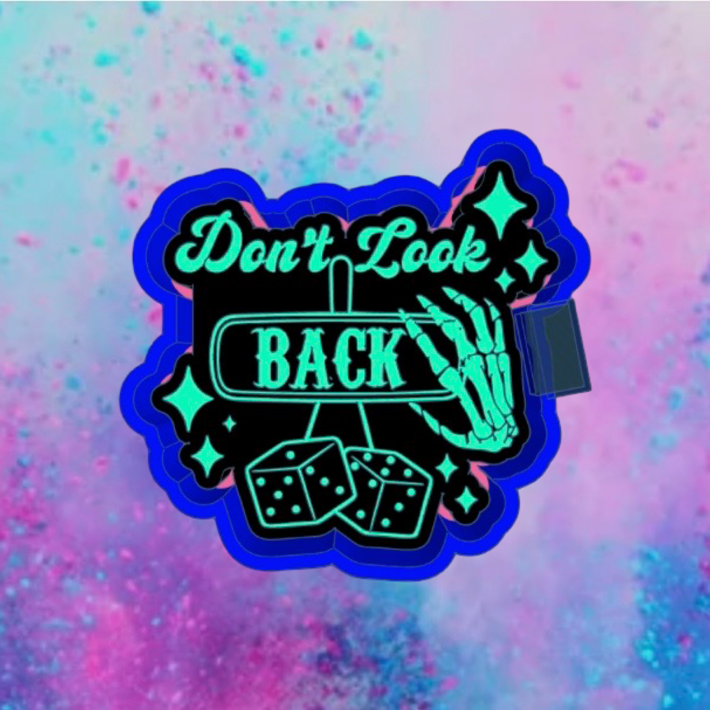 Don’t look back car freshie mold