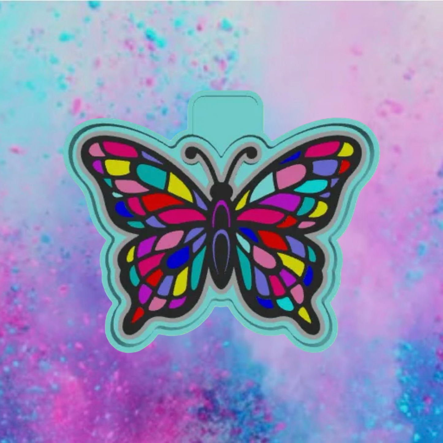 Stained glass butterfly car freshie mold