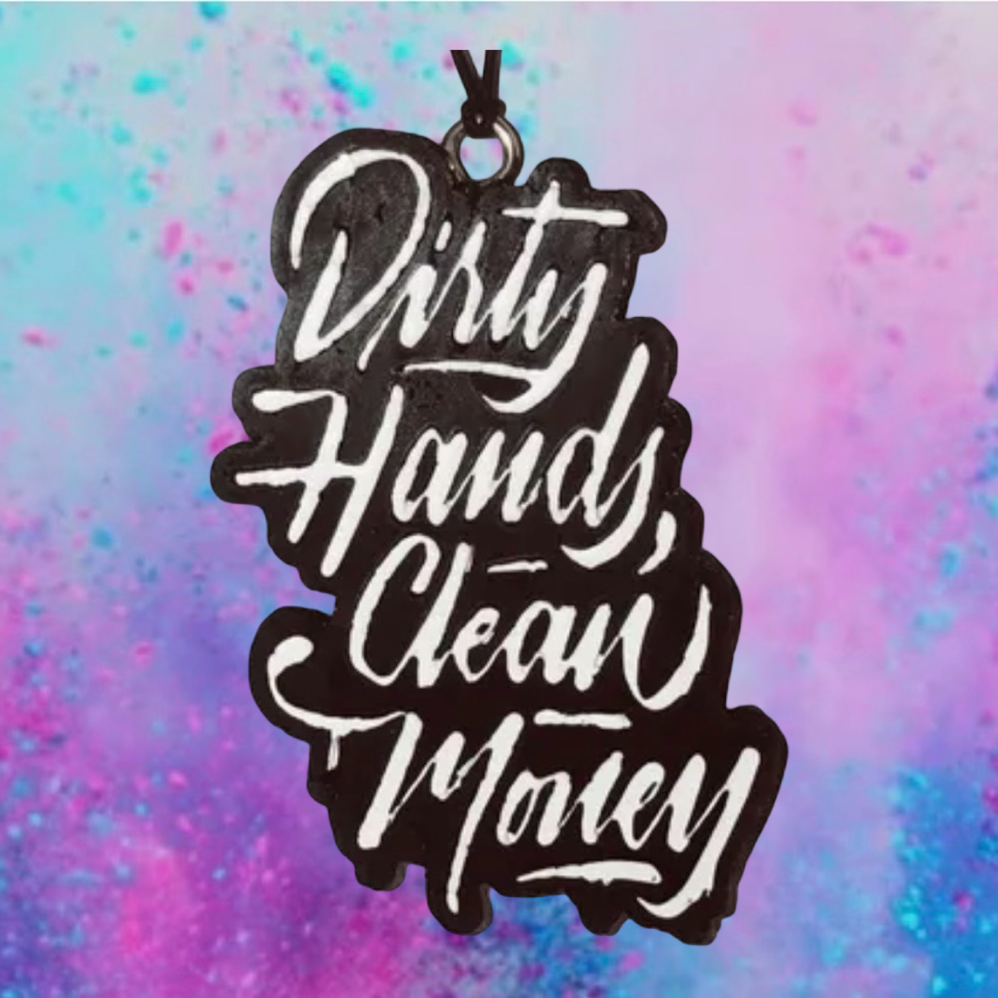 Dirty hands clean money car freshie mold.