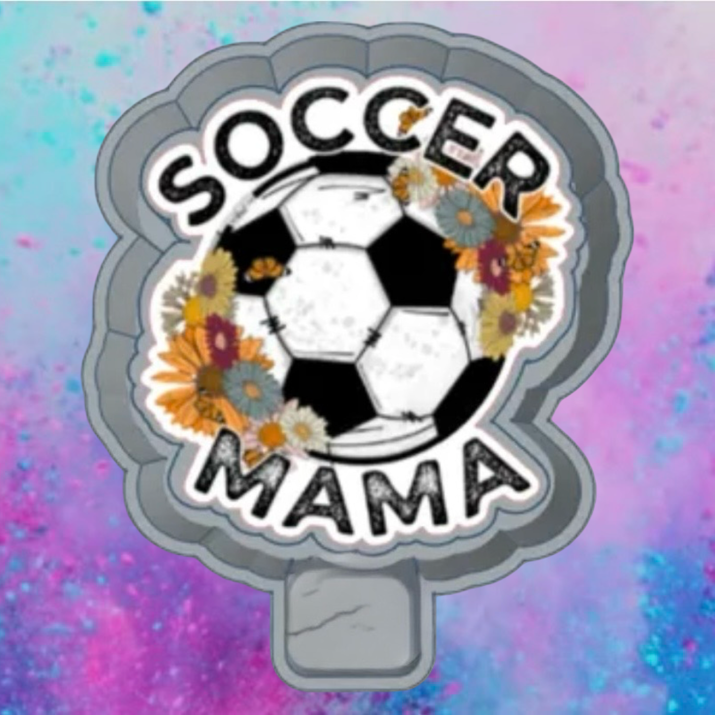 Soccer MaMa car freshie mold with cardstock