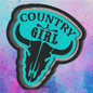 Country girl bull skull car freshie mold