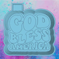 God Bless America car freshie mold