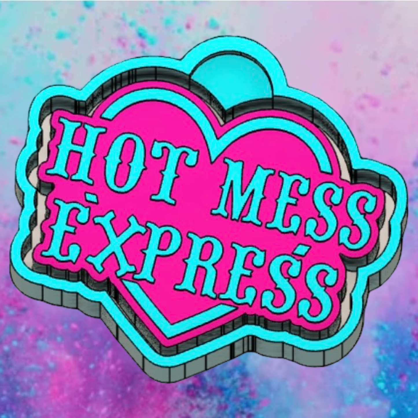 Hot Mess Express car freshie mold