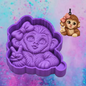 3D baby monkey car freshie molds.