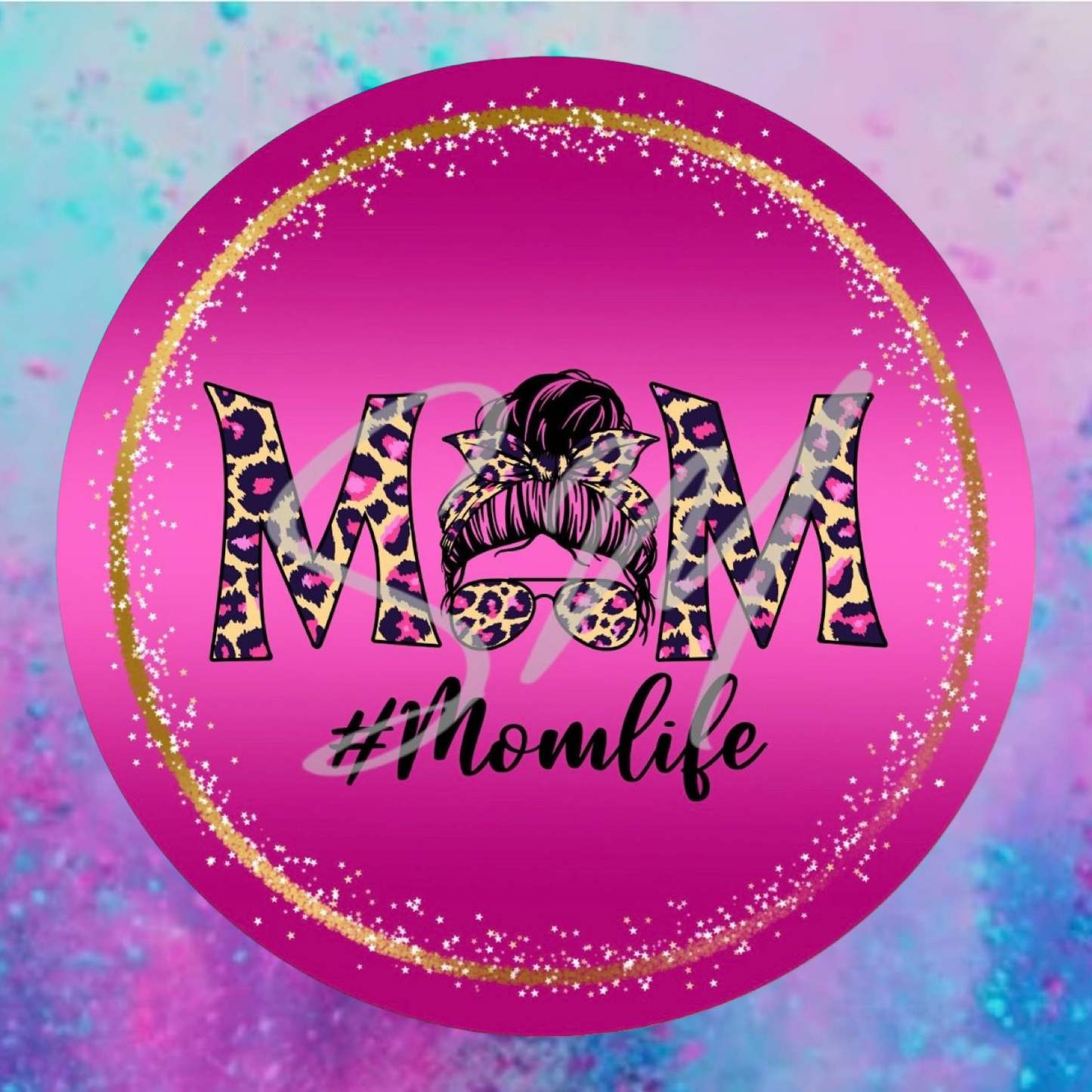 Mom # mom life cardstock