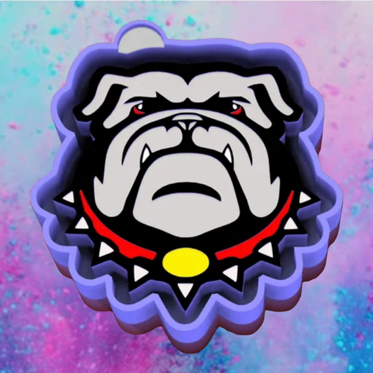 Bull dog car freshie mold