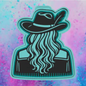 Cowgirl back car freshie mold