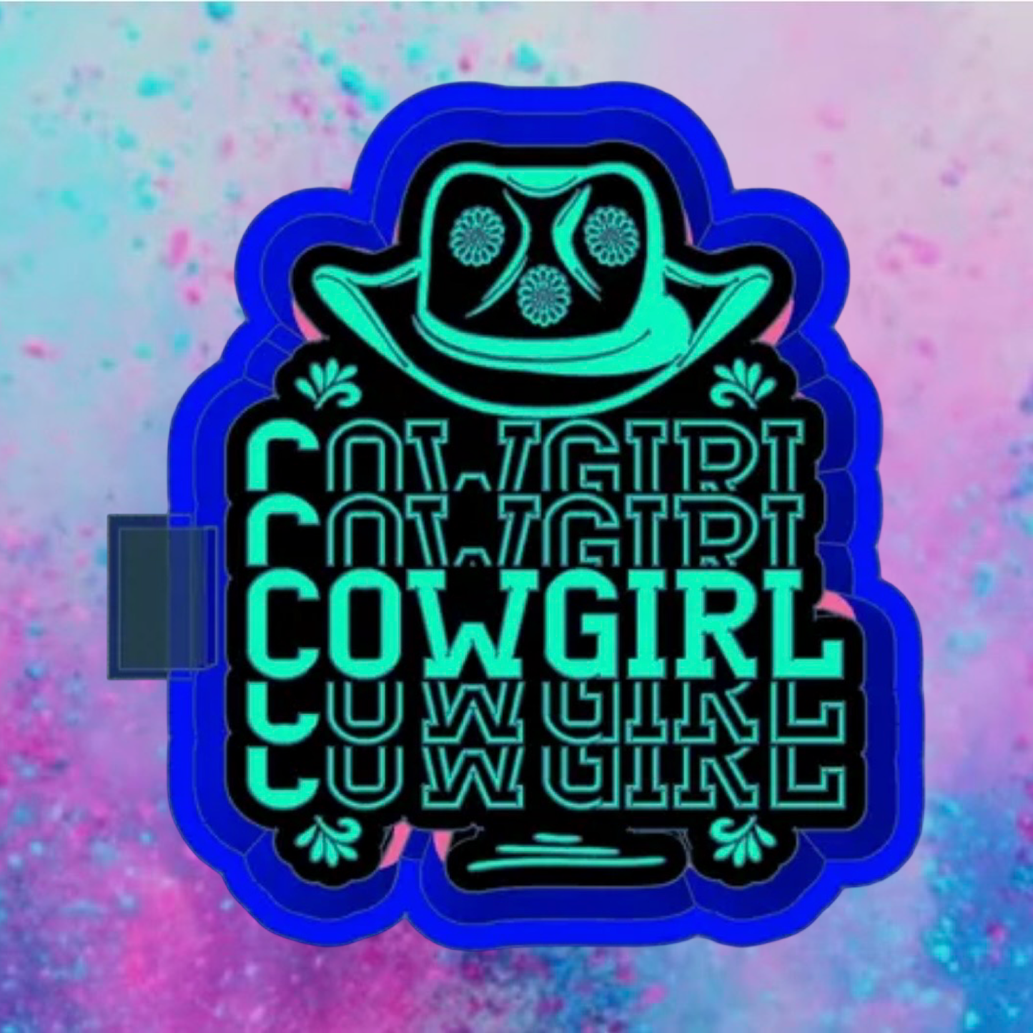 Cowgirl car freshie mold