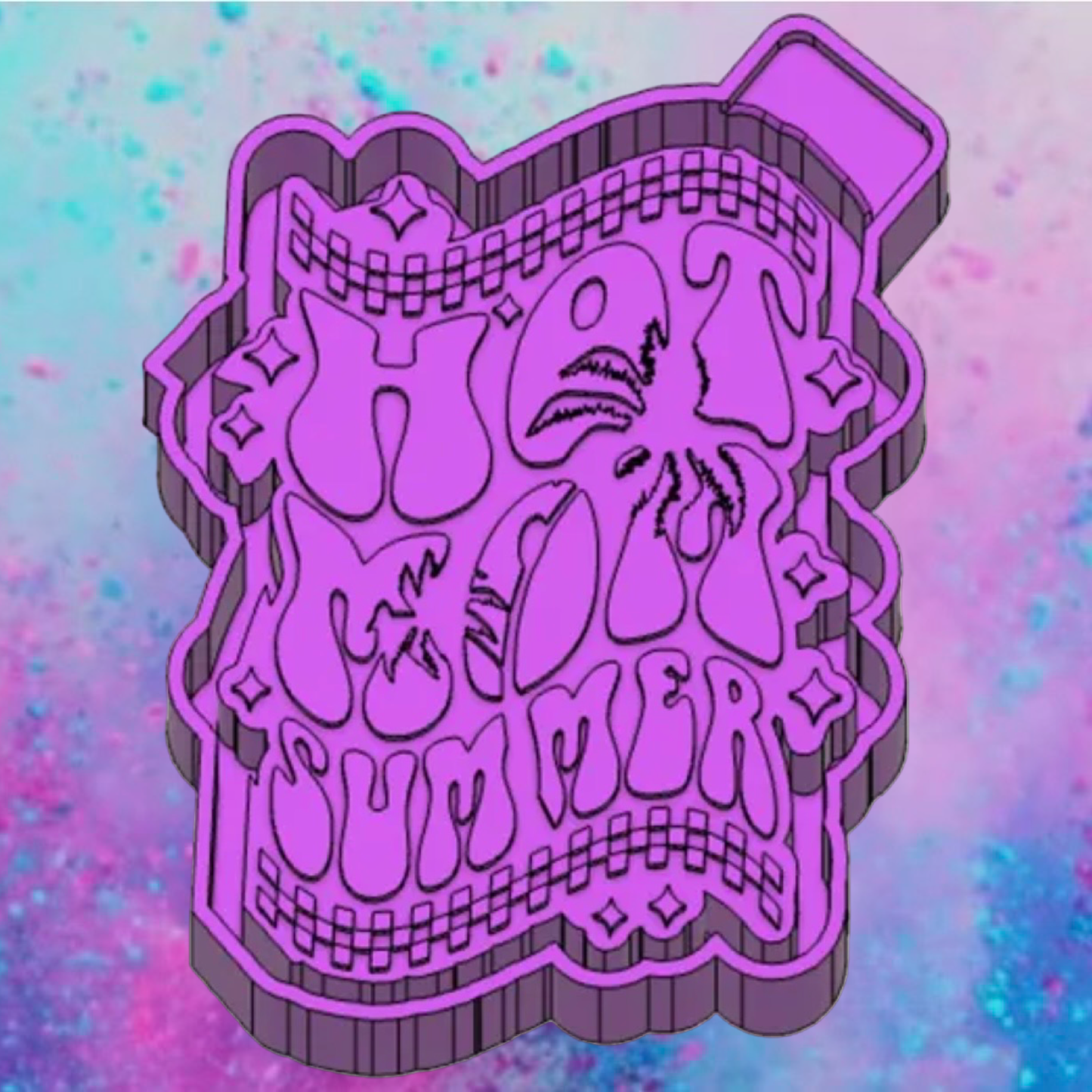 Hot mom summer car freshie mold
