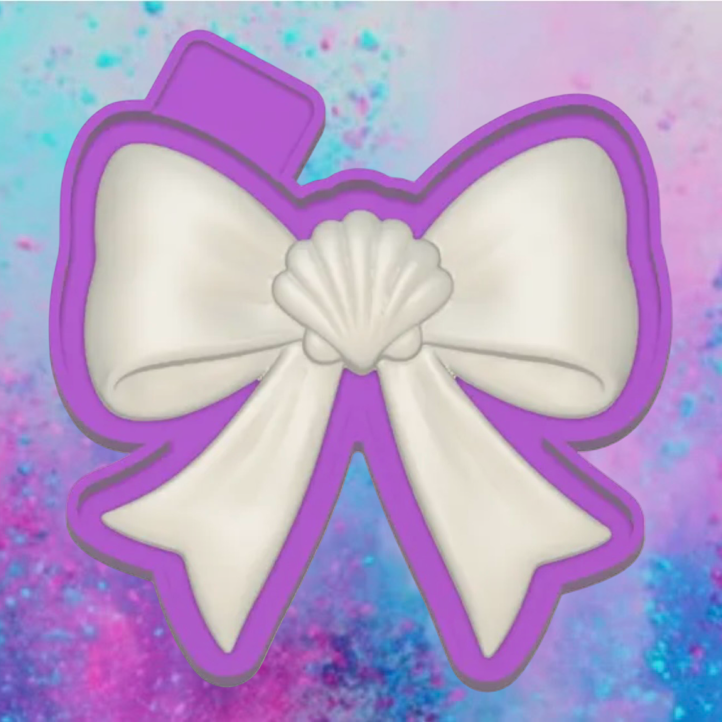 3D bow with car freshie mold
