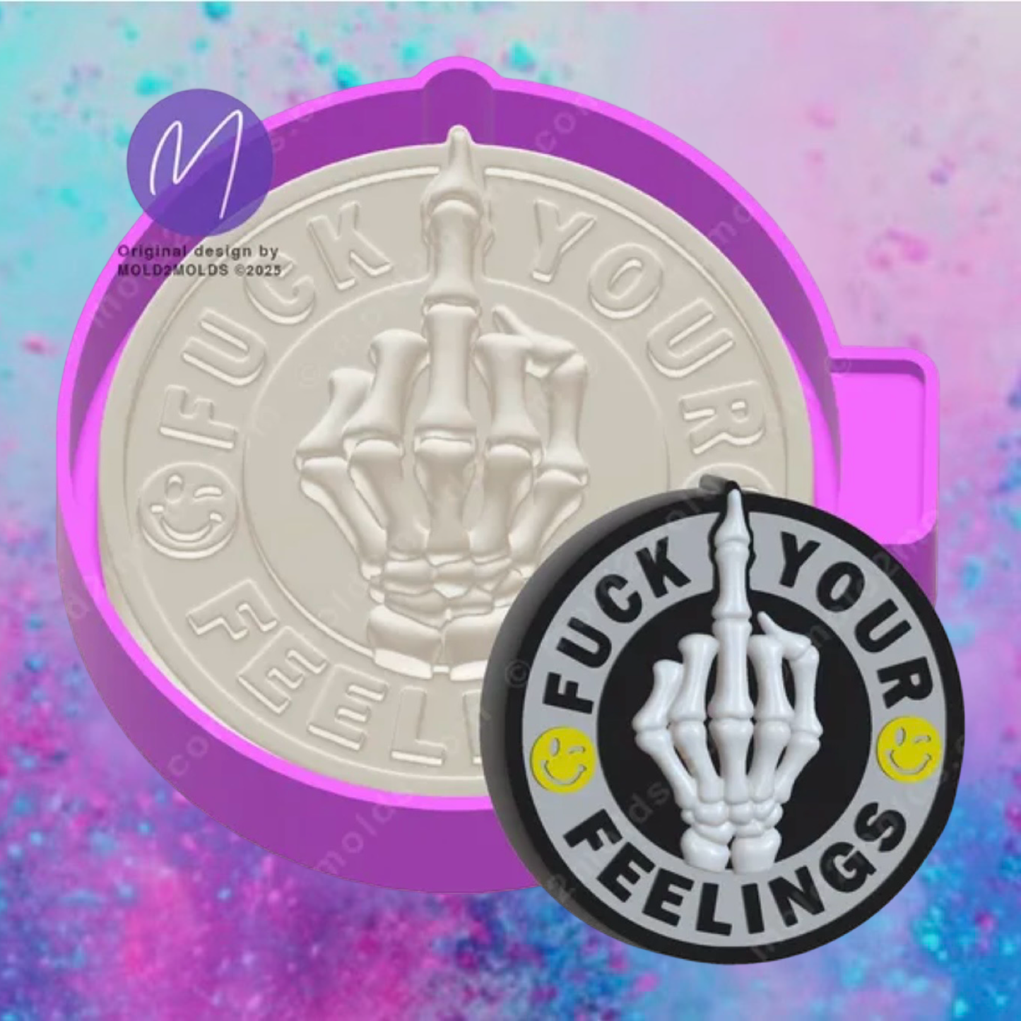 F**k your feelings car freshie mold