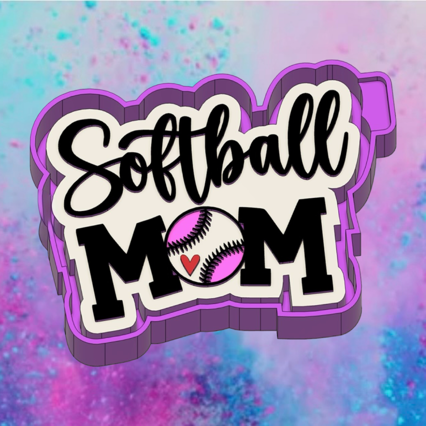 Softball mom freshie mold