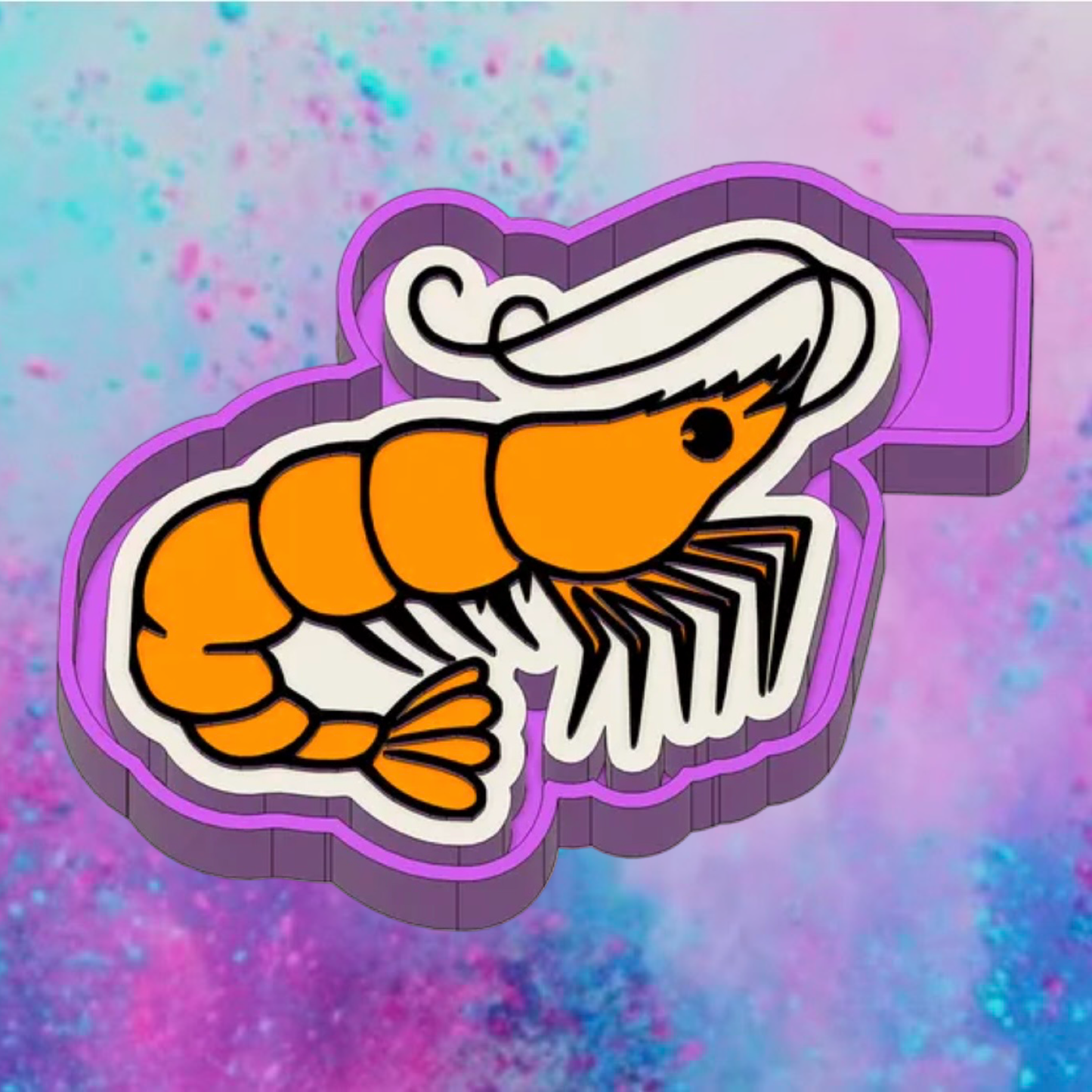 Shrimp freshie mold