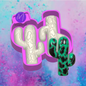 3D cow print cactus vent clip mold