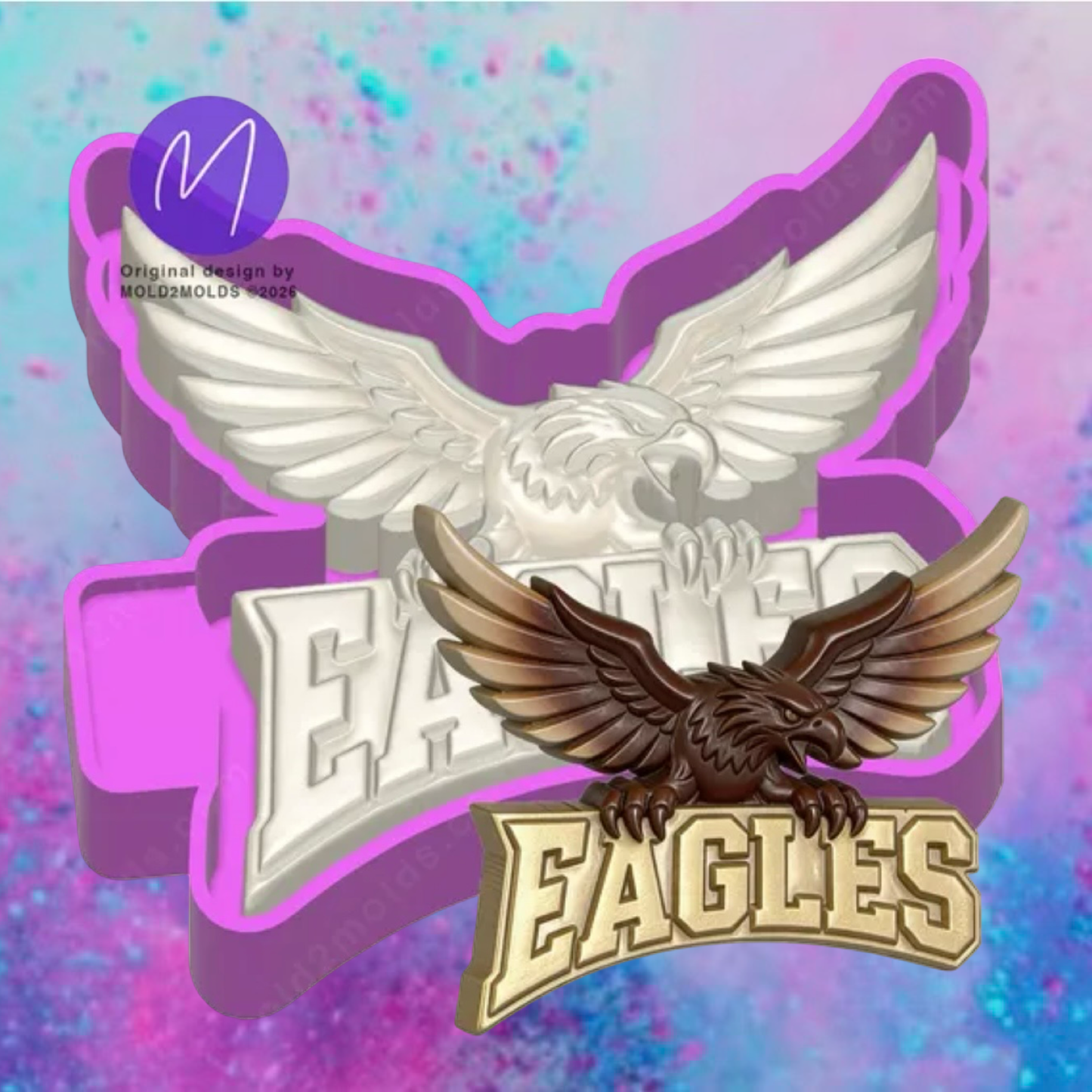 3D Eagle freshie mold