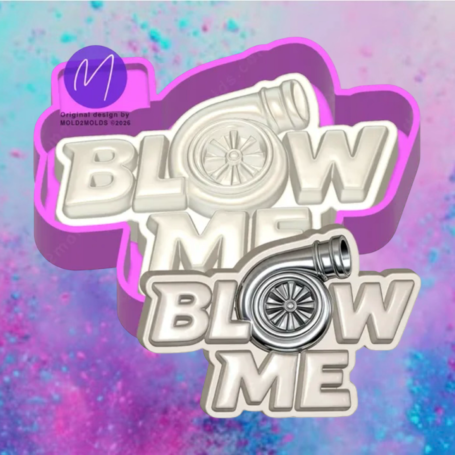 3D Blow me Turbo freshie mold