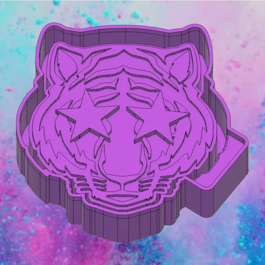 Star eye Tiger freshie mold