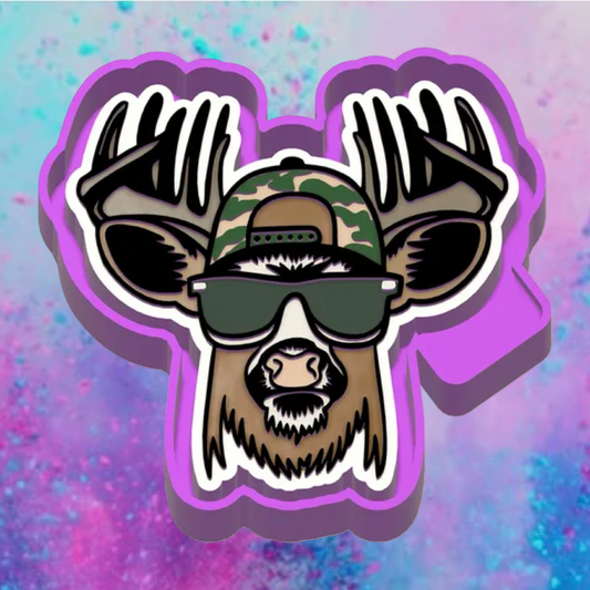 Buck with cap freshie mold