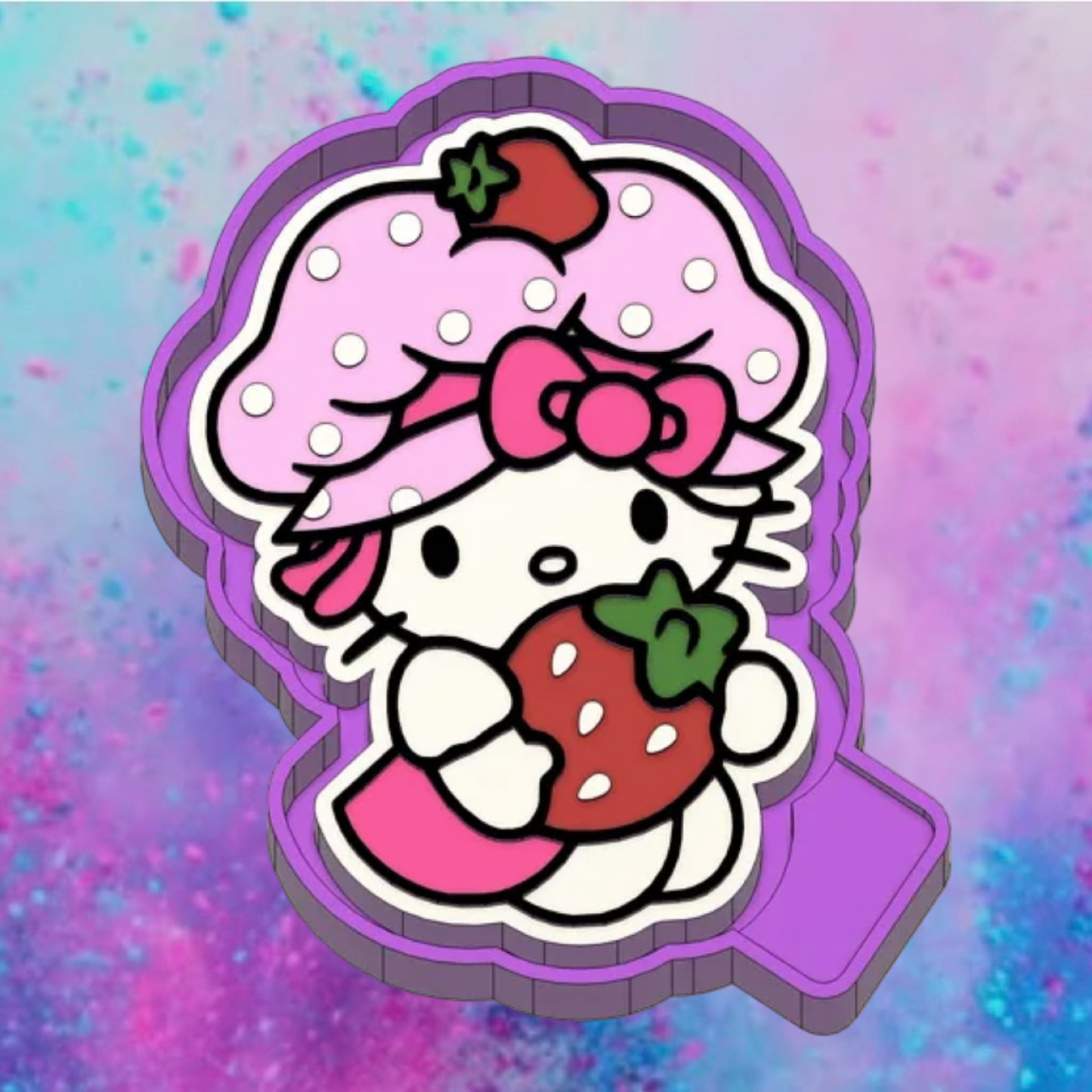 Strawberry shortcake freshie mold