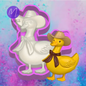 3D print cowgirl duck car freshie mold.