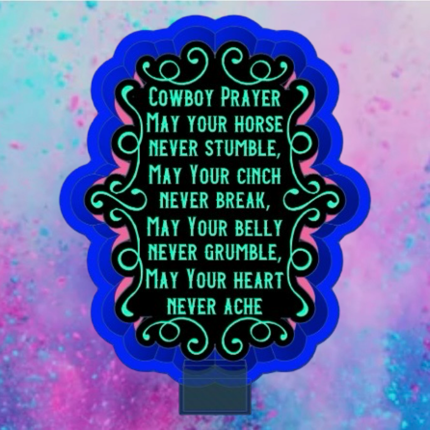 Cowboy Prayer freshie mold
