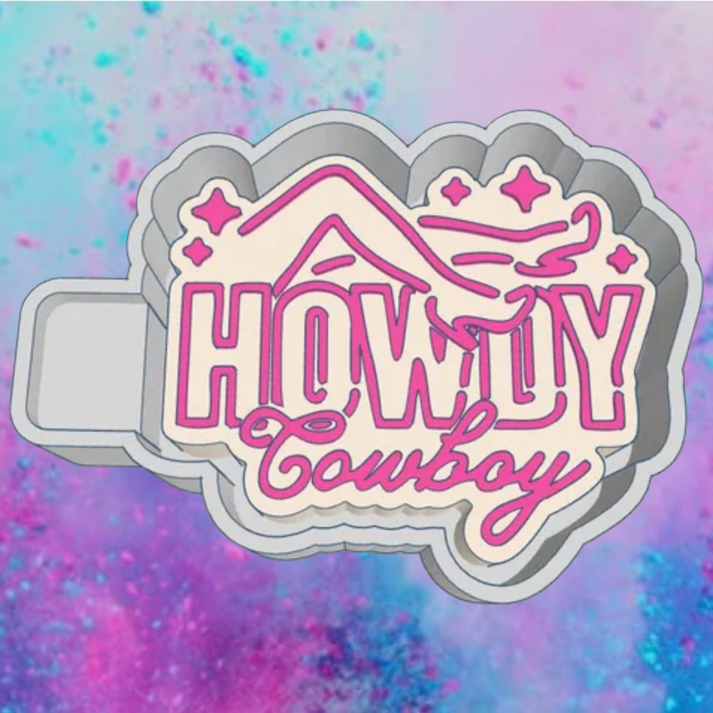 Howdy cowboy freshie mold