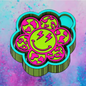 Smiley face cow print flower freshie mold