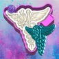 3D medical caduceus car freshie mold