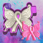 3D ribbon butterfly freshie mold