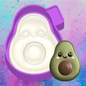 3D avocado freshie mold