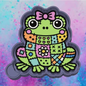 Patchwork frog freshie mold