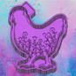 Floral chicken freshie mold