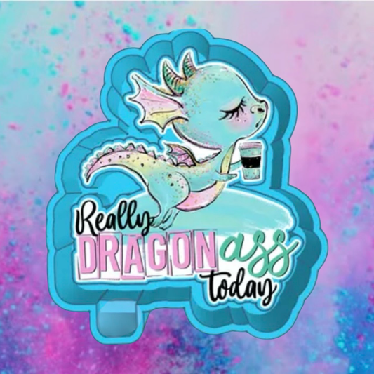 Really dragon freshie mold with cardstock