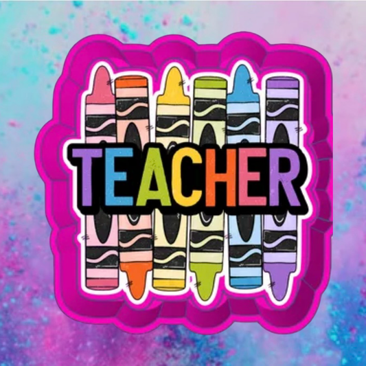 Teacher freshie mold with cardstock