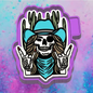 Skeleton cowgirl freshie mold