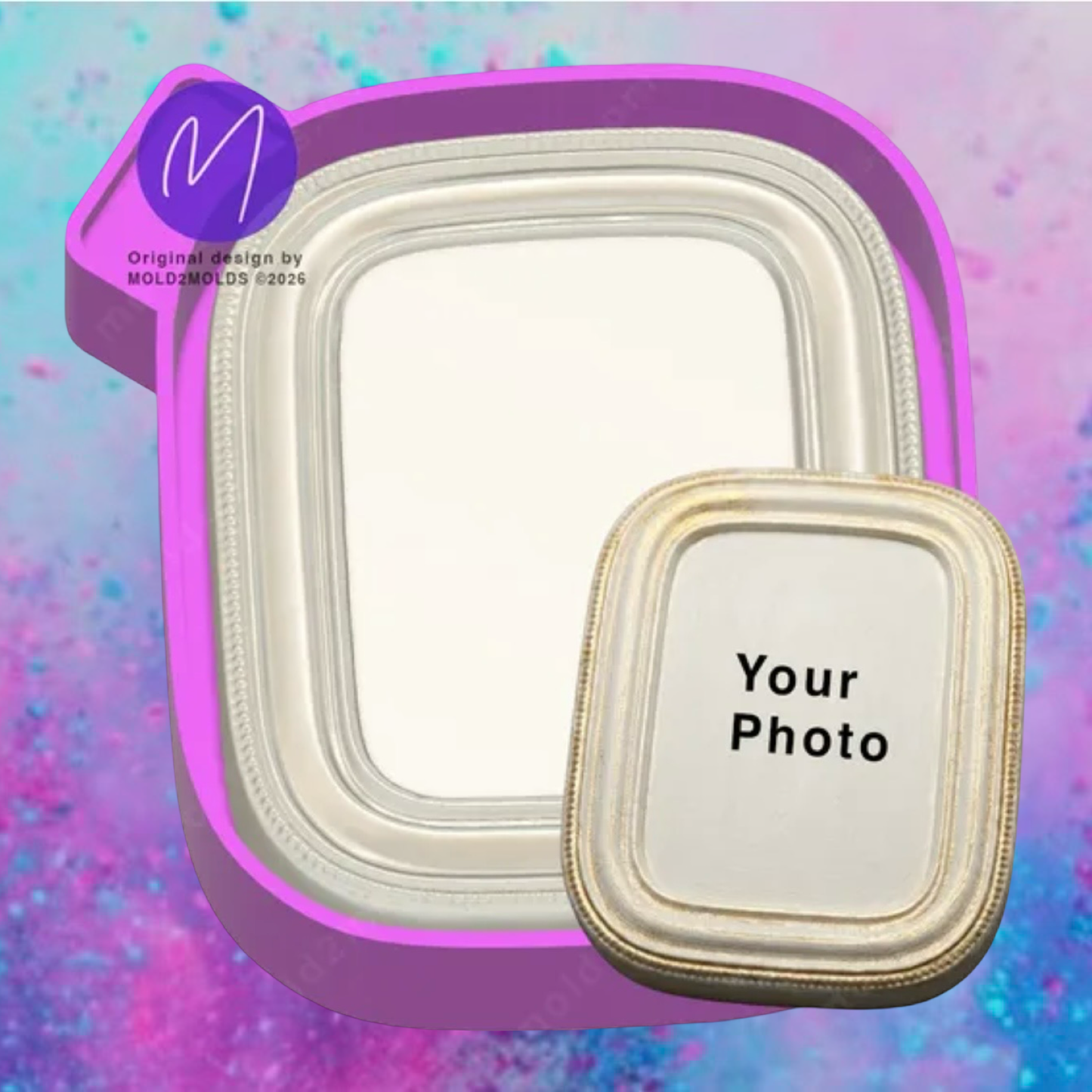 3D picture frame freshie mold