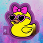Heart glasses bow duck freshie