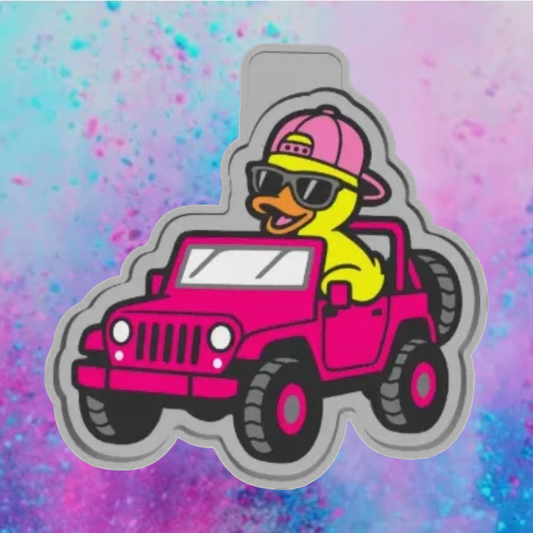 Duck driving off road freshie mold