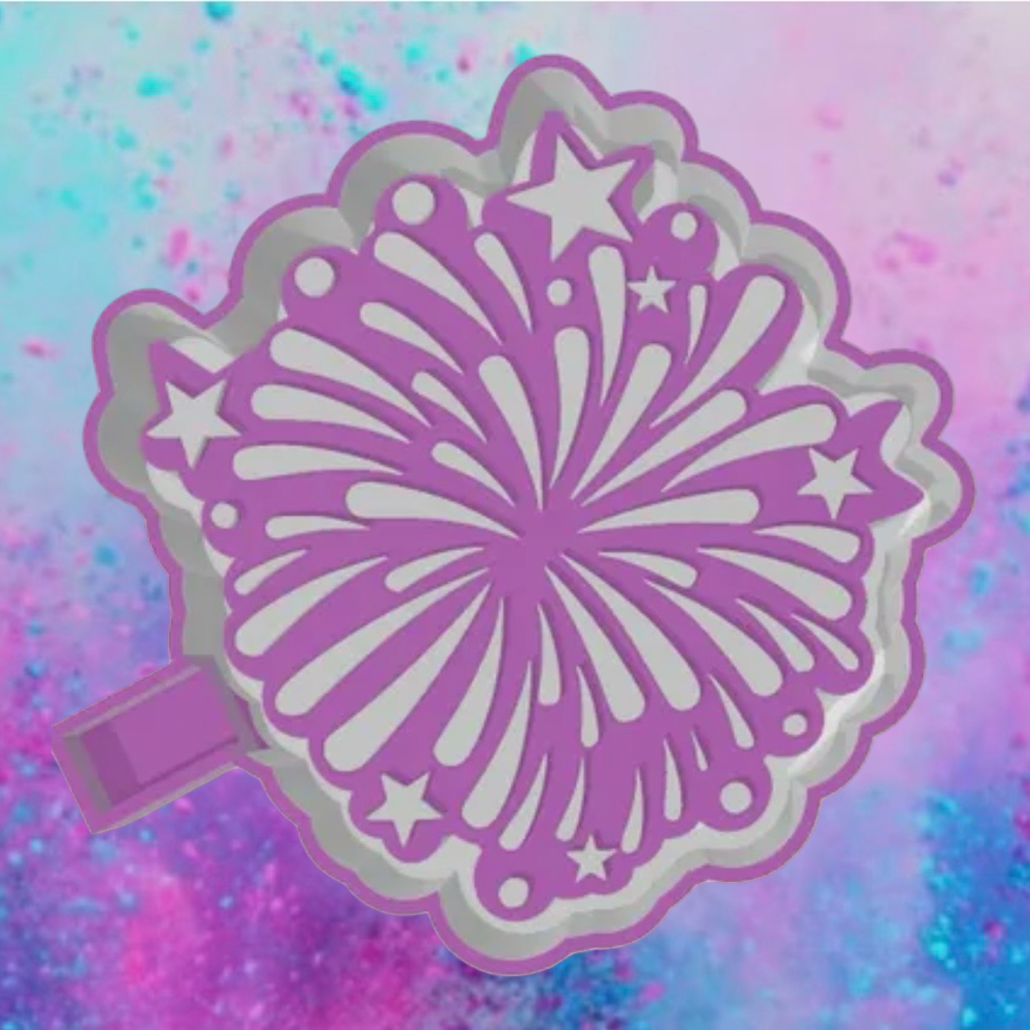 Fireworks freshie mold