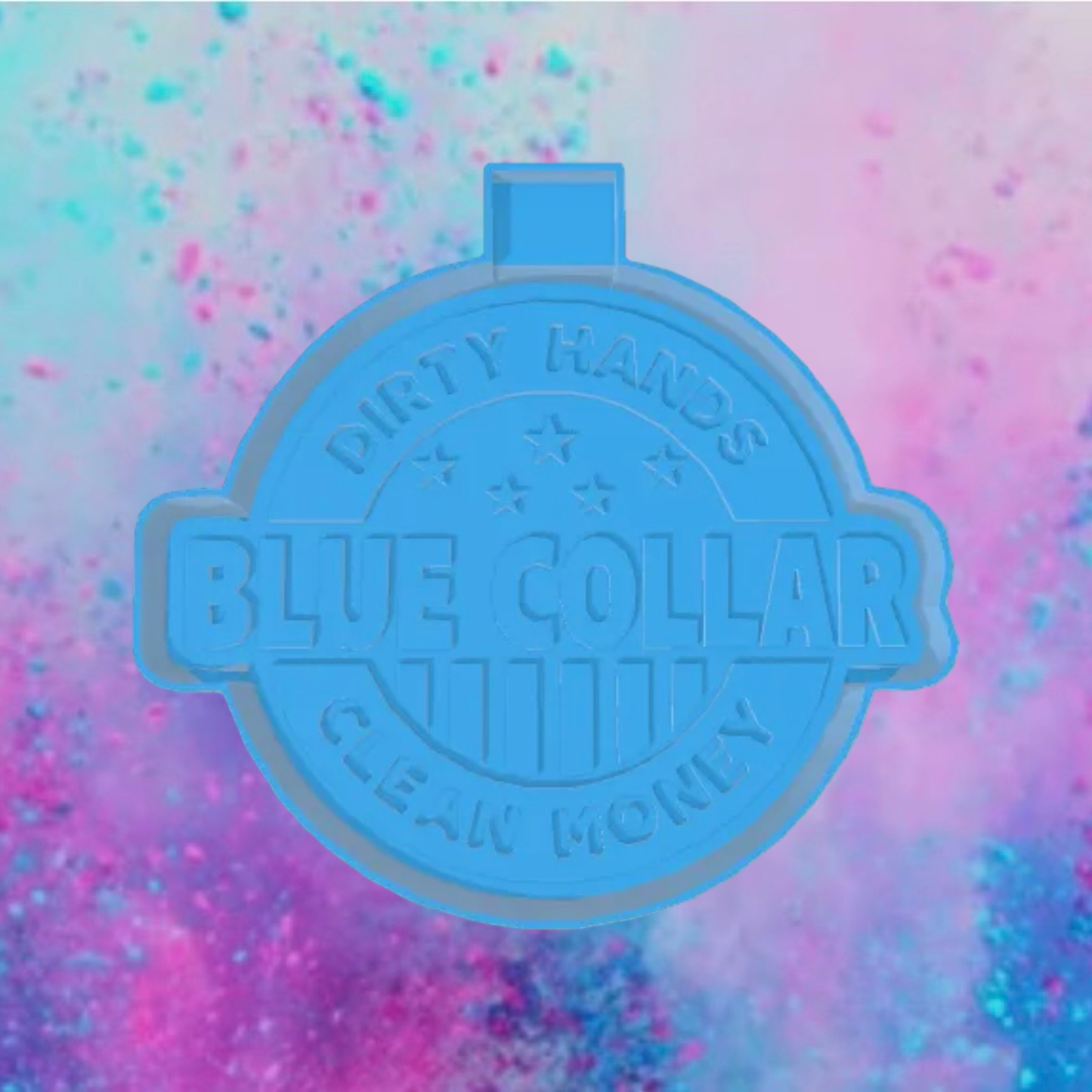 Blue collar dirty hands freshie mold