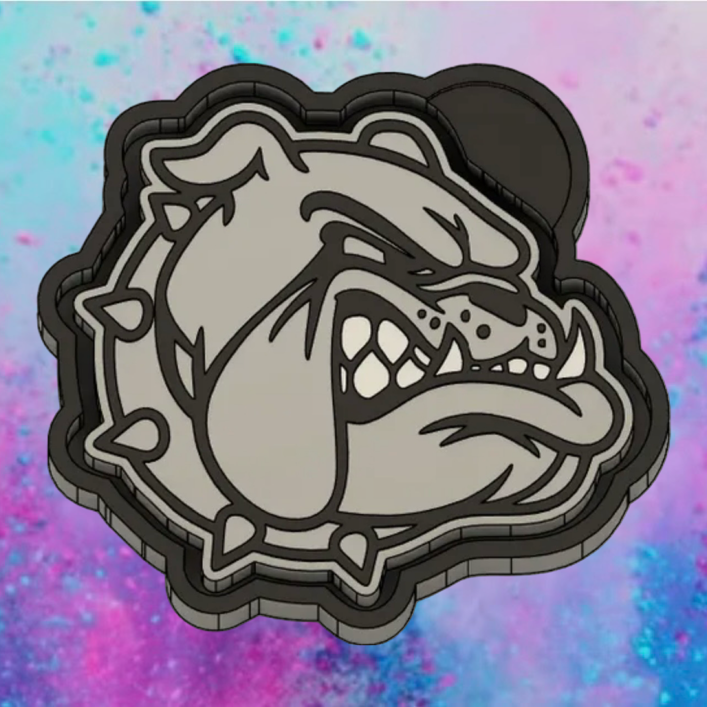 Bull dog mascot freshie mold