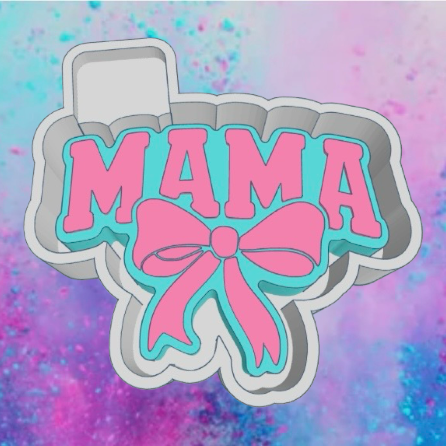 MAMA with bow freshie mold