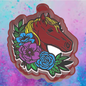 Horse head with flowers  freshie mold