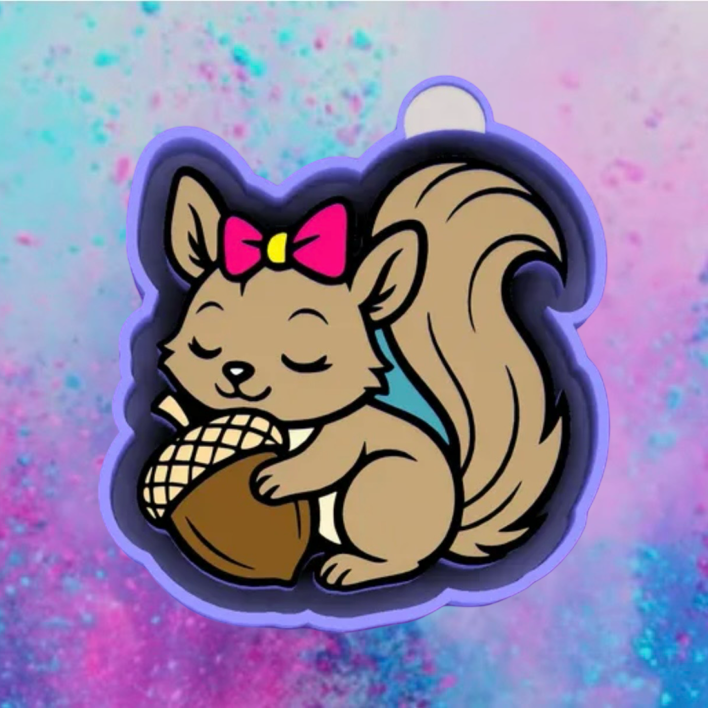 Cute girl squirrel freshie mold