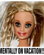Dolly face round cardstock