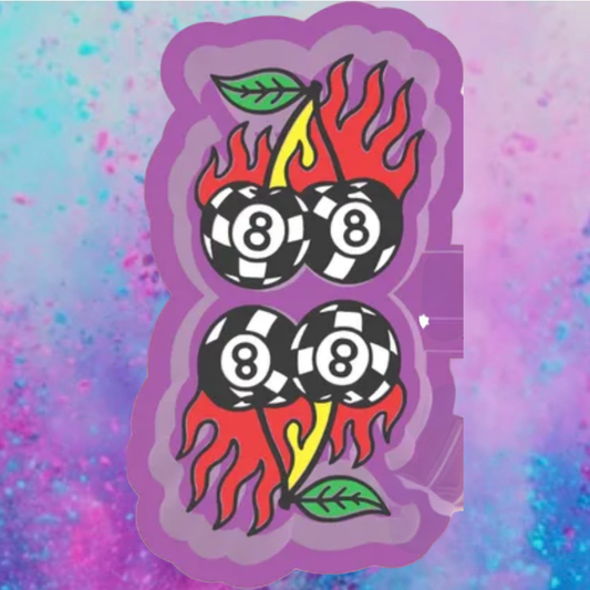 Fire 8 ball cherry vent freshie molds