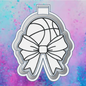 Basketball with bow freshie mold